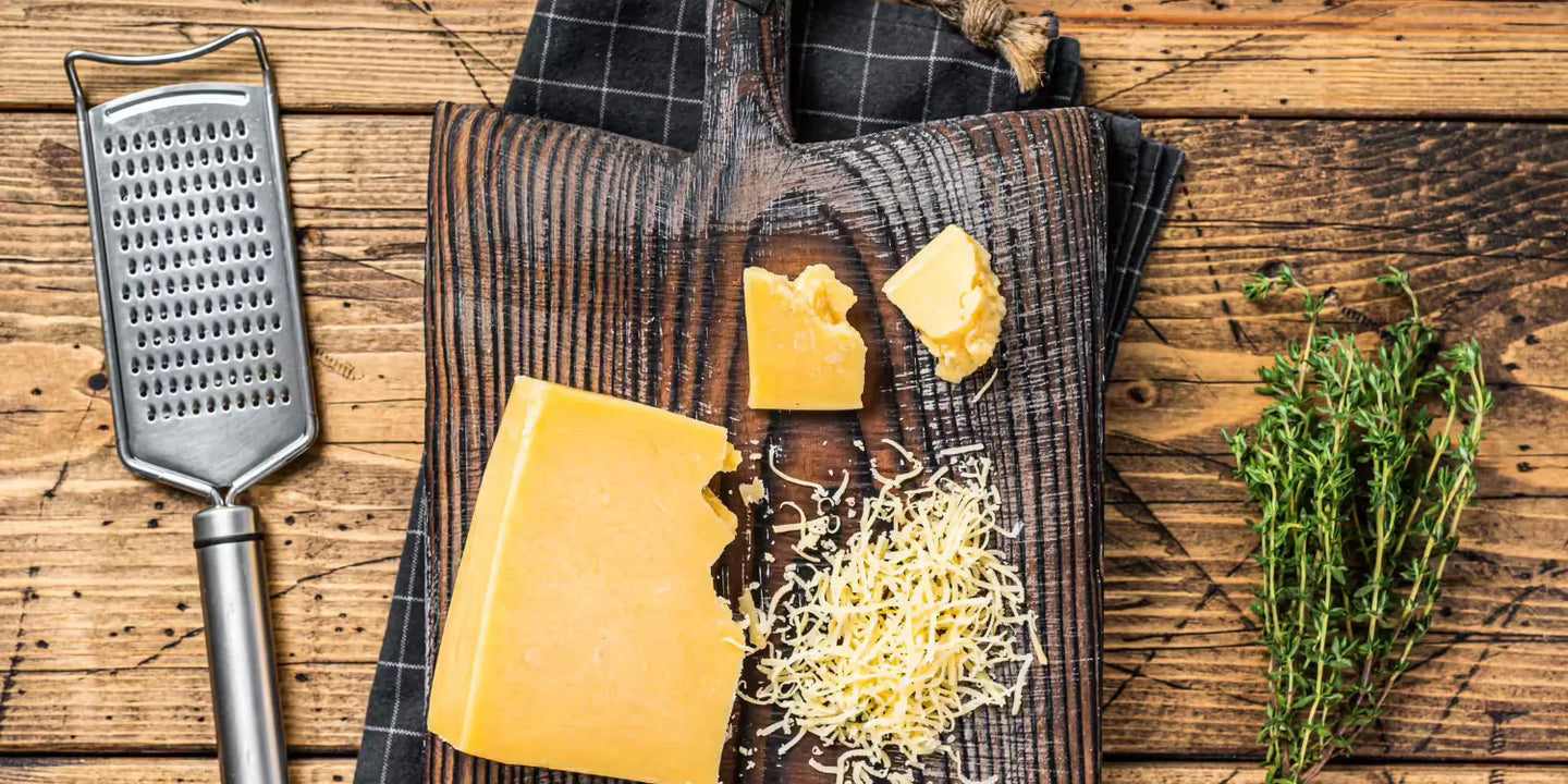 aged yellow cheddar