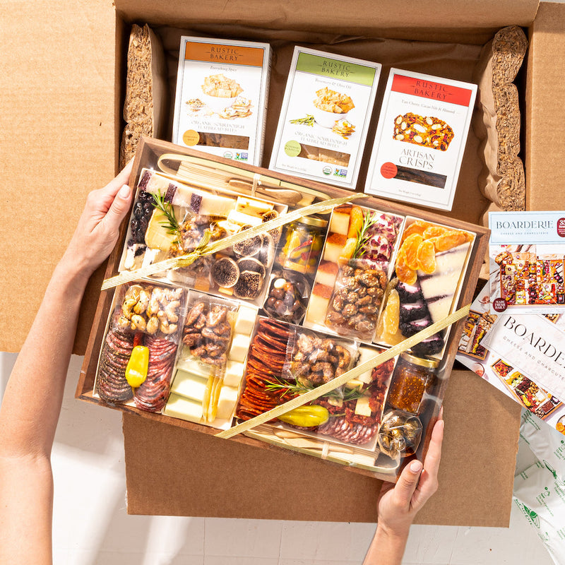 Happy Holidays Arte Cheese & Charcuterie Board