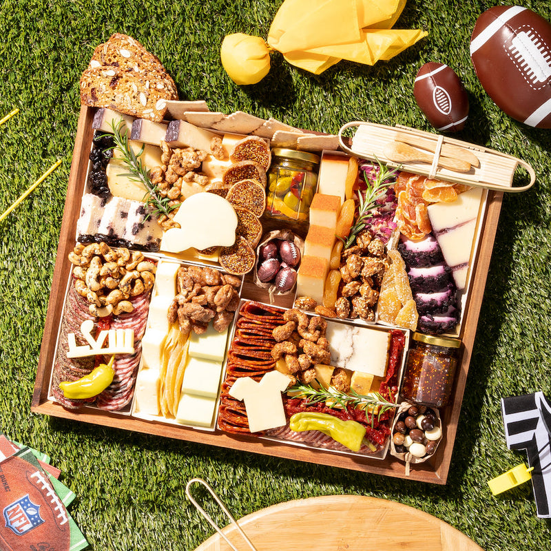 football charcuterie board