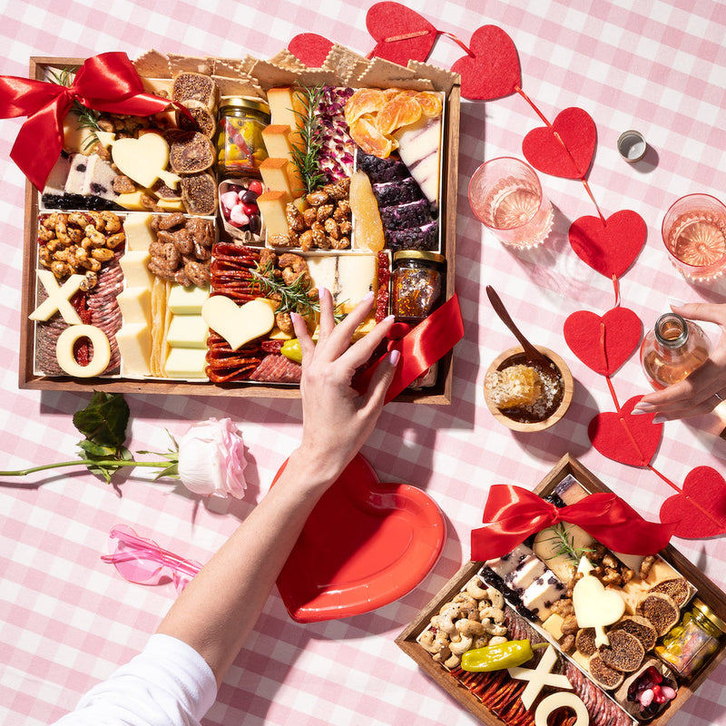 charcuterie board for valentine's day